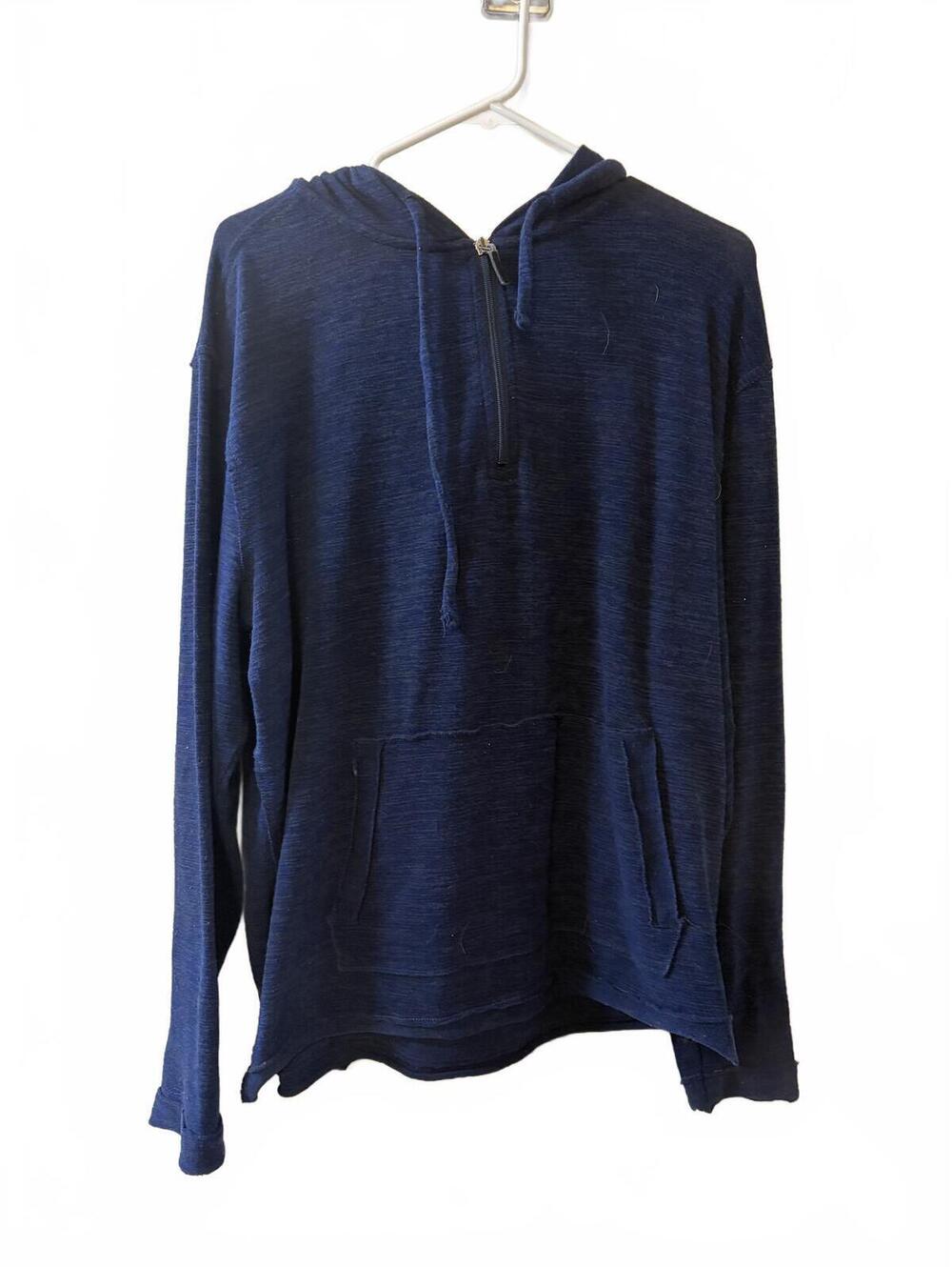 Nicoby Navy Blue Hoodie Sweatshirt Large